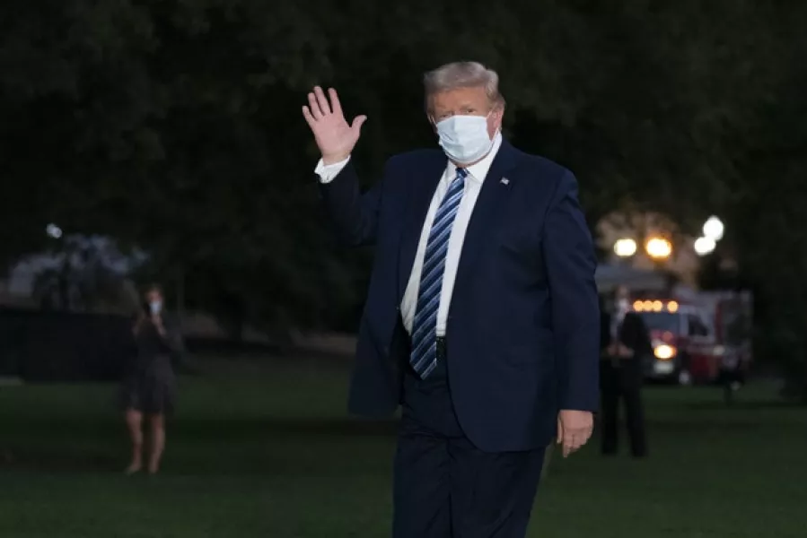 Donald Trump returns to the White House (Alex Brandon/AP)