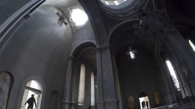 Armenia Says Cathedral Shelled In Clashes With Azerbaijan
