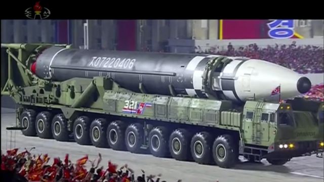 North Korea Unveils New Weapons At Military Parade