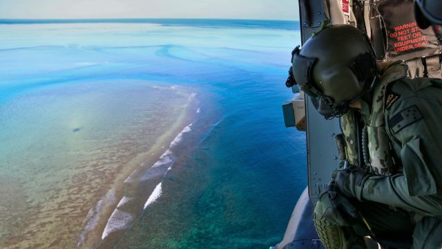 Australian Navy Tows Unexploded Bomb Away From Reef