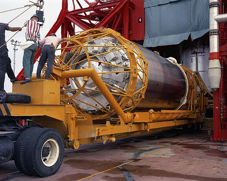 An Atlas Centaur 7 propelled Nasa’s Surveyor 2 lander to the moon in 1966 (Convair/General Dynamics Astronautics Atlas Negative Collection/San Diego Air and Space Museum/AP)