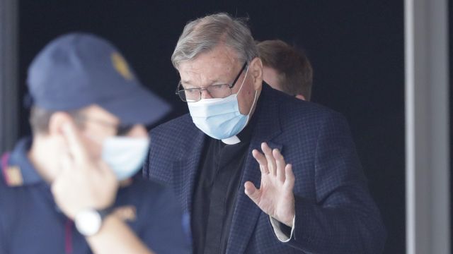 Pope Warmly Greets Cardinal George Pell After Sex Abuse Trial