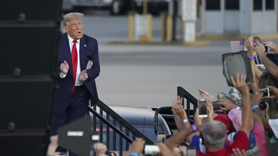 Donald Trump Jets Out For First Rally Since Contracting Coronavirus