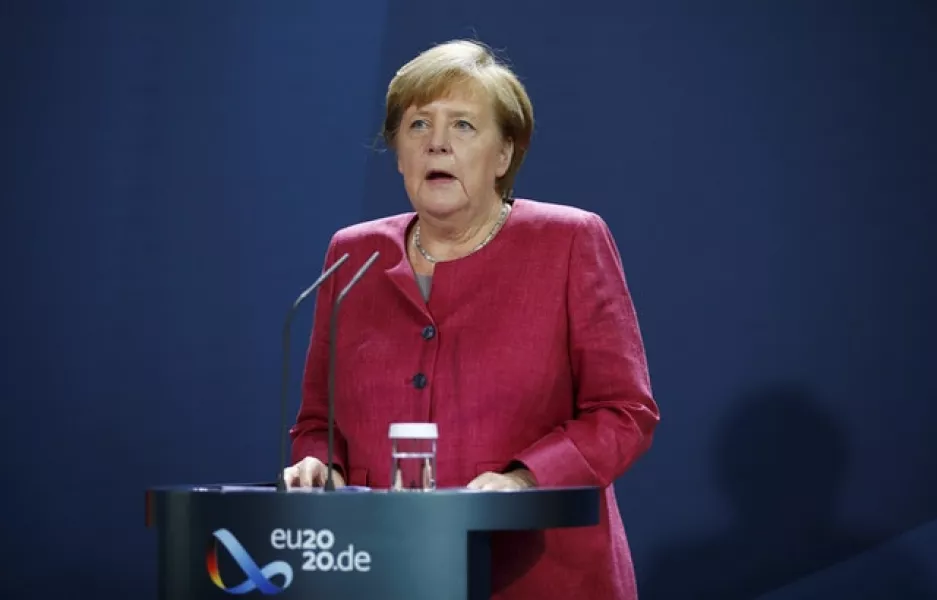 German Chancellor Angela Merkel (Axel Schmidt/Pool via AP)