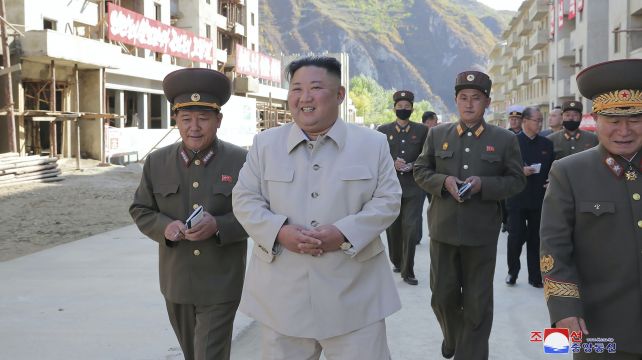 North Korean Leader Warns Of Defeatism In Visit To Typhoon-Ravaged Area