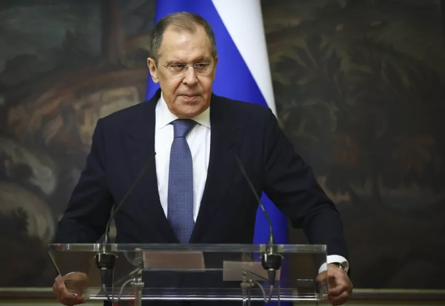 Russian foreign minister Sergey Lavrov (Russian foreign ministry/AP)
