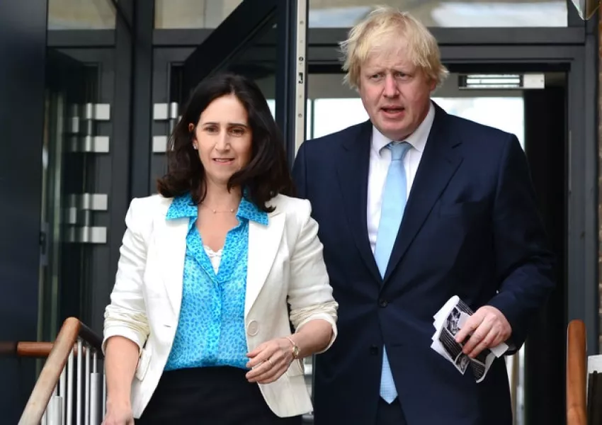 Boris Johnson and Marina Wheeler. Photo: Dominic Lipinski/PA