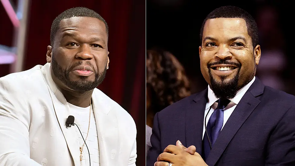 Photo Altered To Show Ice Cube And 50 Cent In Trump 2020 Hats