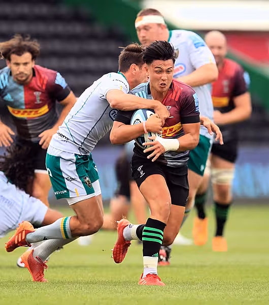 Marcus Smith’s classy display at fly-half in Harlequins’ win over Northampton may have impressed watching England head coach Eddie Jones (Adam Davy/PA)