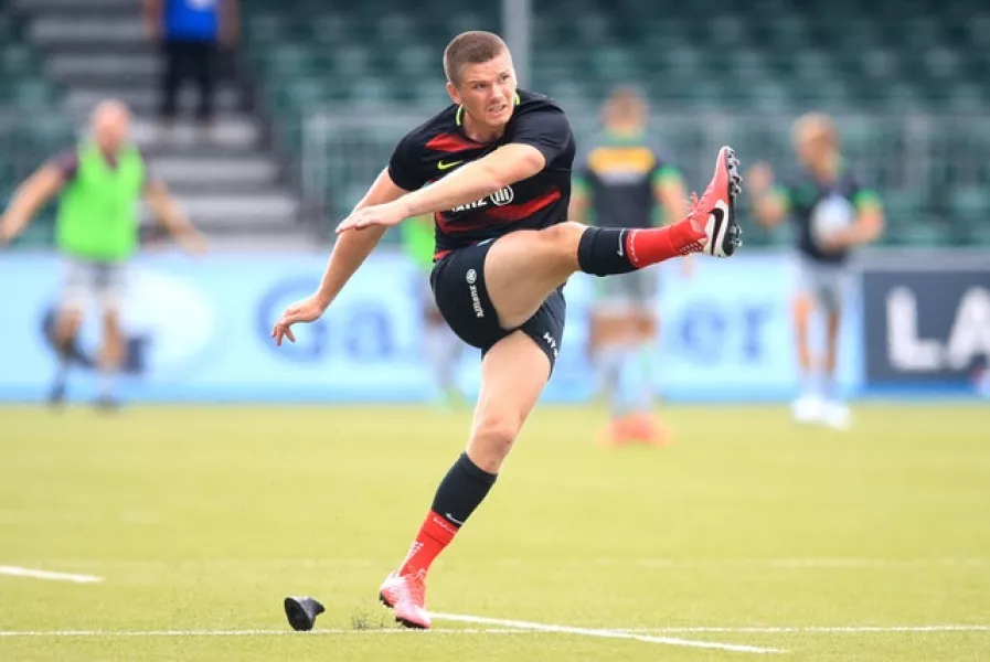 Owen Farrell kicked 10 points for Saracens in their 20-10 victory over Leinster in May, 2019 (Adam Davy/PA)