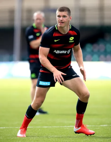 Alex Goode believes Saracens can beat Leinster even without the banned Owen Farrell, pictured (Adam Davy/PA)