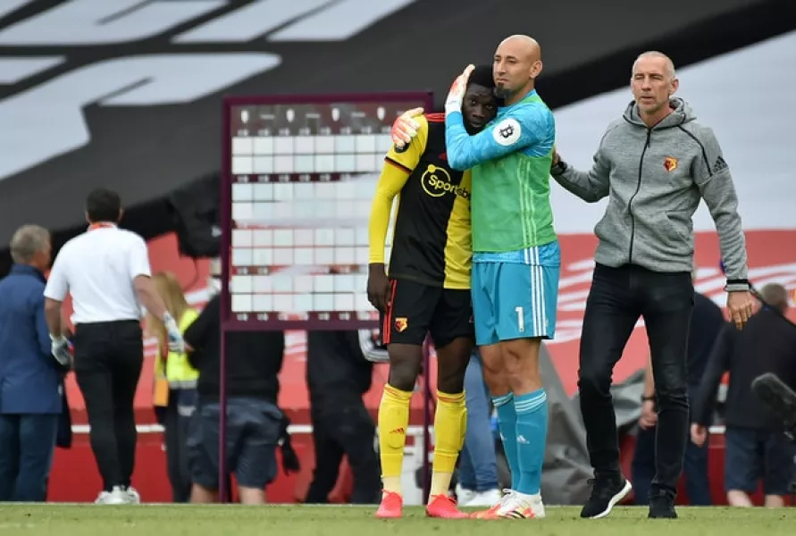 It is all over for Watford (Rui Vieira/PA)