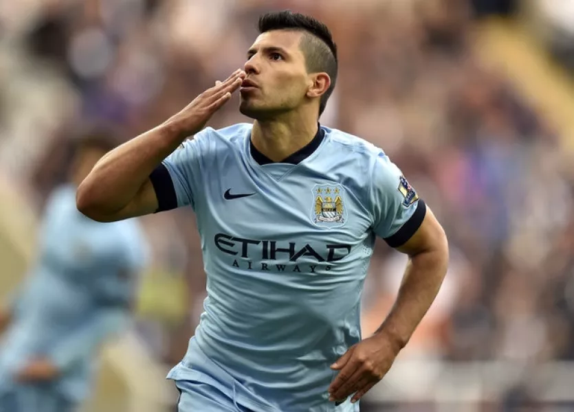 Manchester City striker Sergio Aguero became the greatest overseas goalscorer in the history of the Premier League (Owen Humphreys/PA)