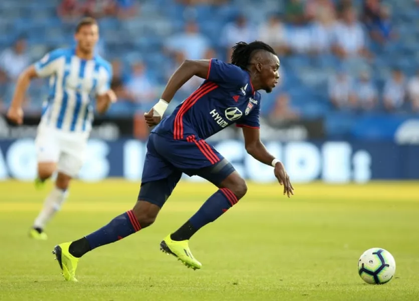 Lyon’s Bertrand Traore could be headed to Leicester (Nigel French/PA)