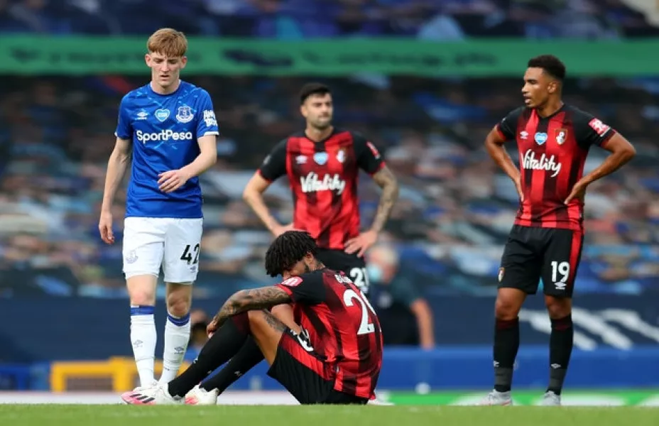 Bournemouth were relegated on the final day of the season despite beating Everton (Catherine Ivill/PA)