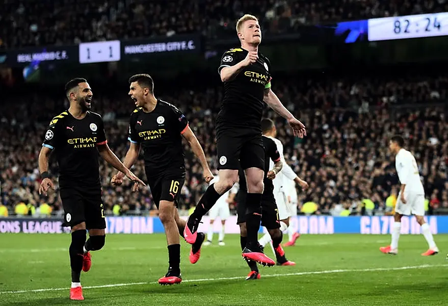 City claimed a memorable victory in the first leg at the Bernabeu (Nick Potts/PA)