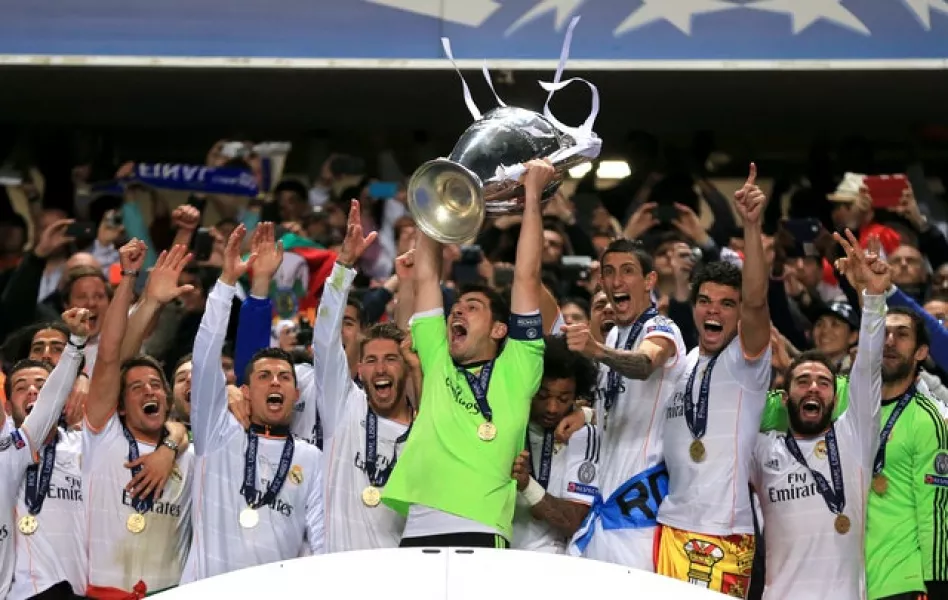 Iker Casillas lifted the Champions League trophy three times with Real Madrid (Nick Potts/PA)