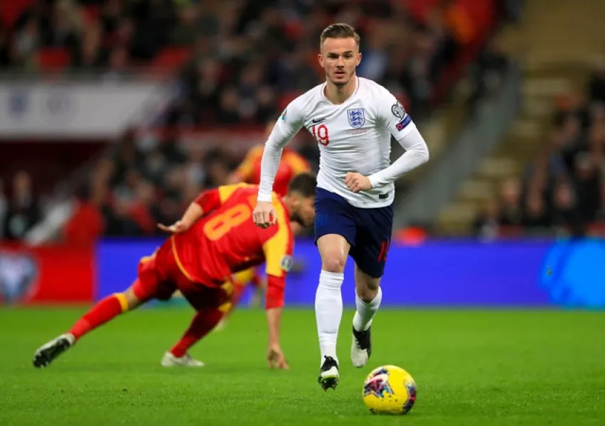 James Maddison made his England debut against Montenegro in a Euro 2020 qualifier last November (Mike Egerton/PA)