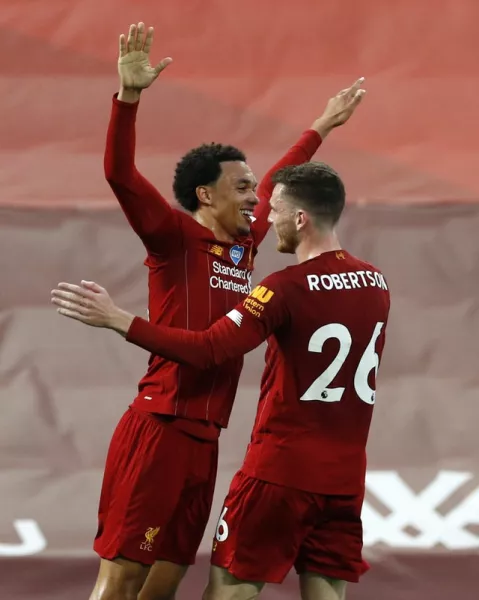 Players such as Trent Alexander-Arnold (left) and Andy Robertson (right) will report for international duty next week. Photo: Phil Noble/PA