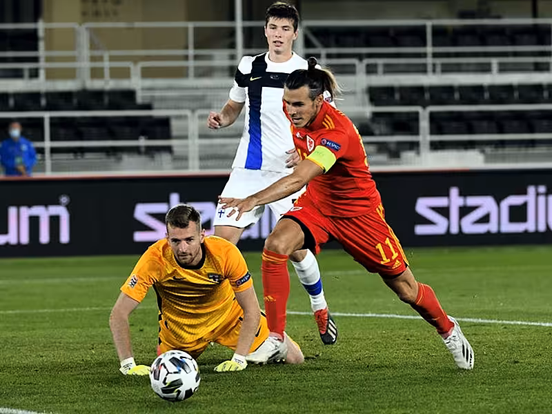 Gareth Bale went close for Wales (Markku Ulander/AP)