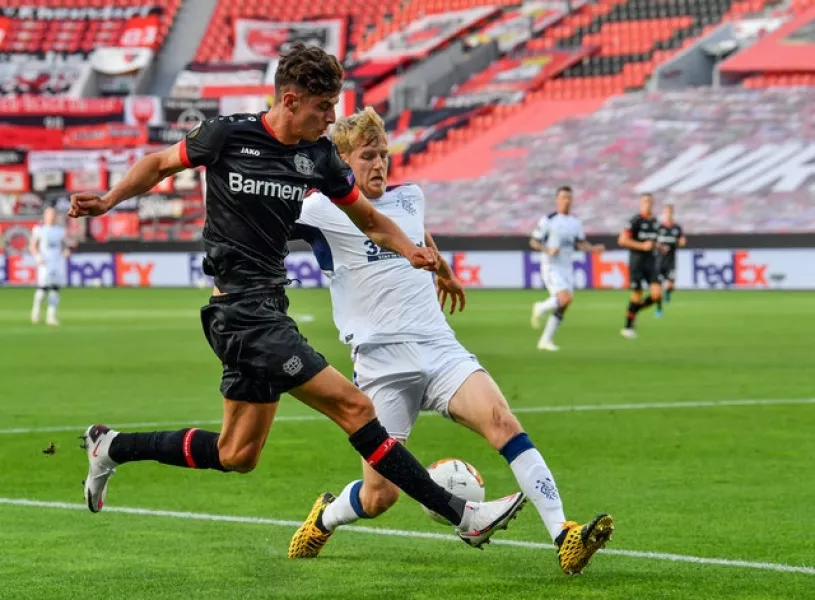 Bayer 04 Leverkusen’s Kai Havertz is rumoured to be on his way to Chelsea (Martin Meissner/PA)