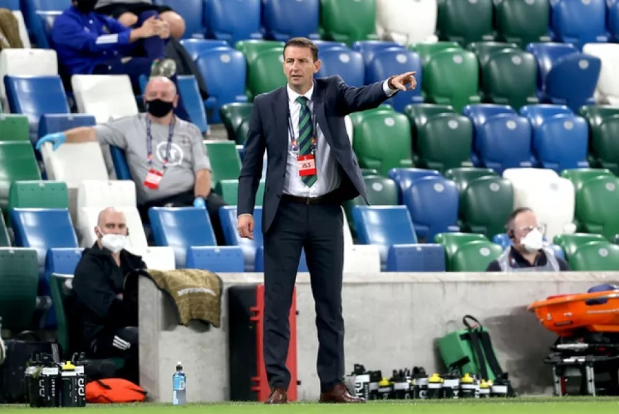 Ian Baraclough endured a tough first home game in charge of Northern Ireland (Liam McBurney/PA)