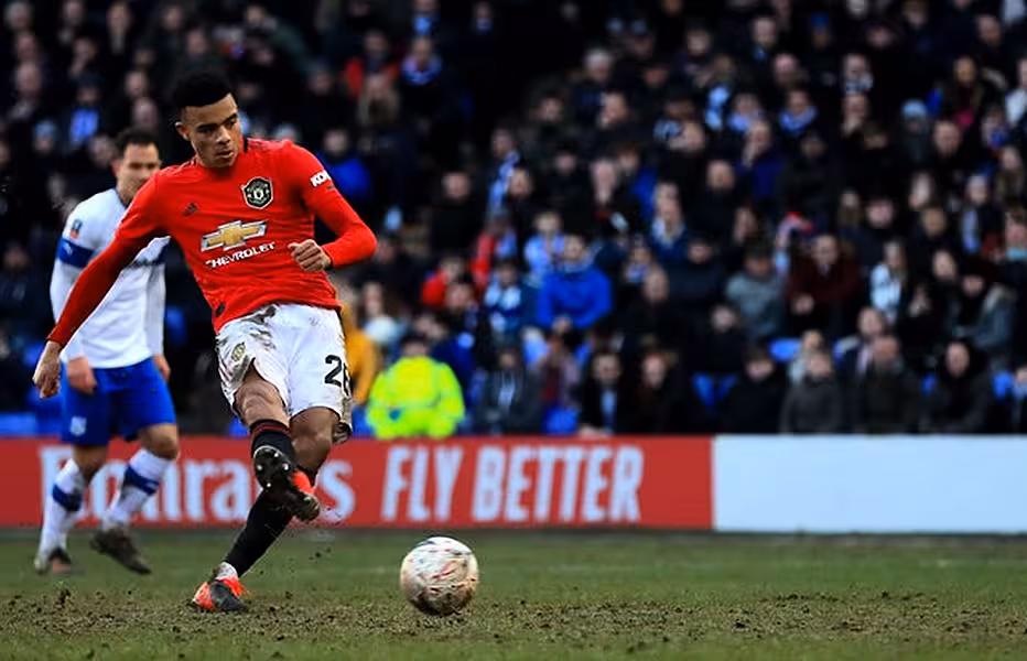 England captain Harry Kane has been impressed with Manchester United striker Mason Greenwood’s (pictured) confidence during training ahead of the Iceland match.