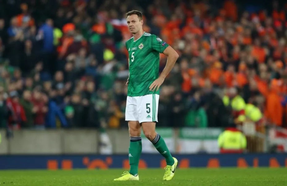 Northern Ireland’ manager Ian Baraclough will hope to have Jonny Evans (pictured) back for the Euro 2020 play-off tie away to Bosnia and Herzegovina on October 8.