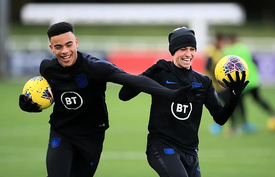 Mason Greenwood (left) and Phil Foden were sent home from international duty within 48 hours of their senior debuts (Mike Egerton/PA)