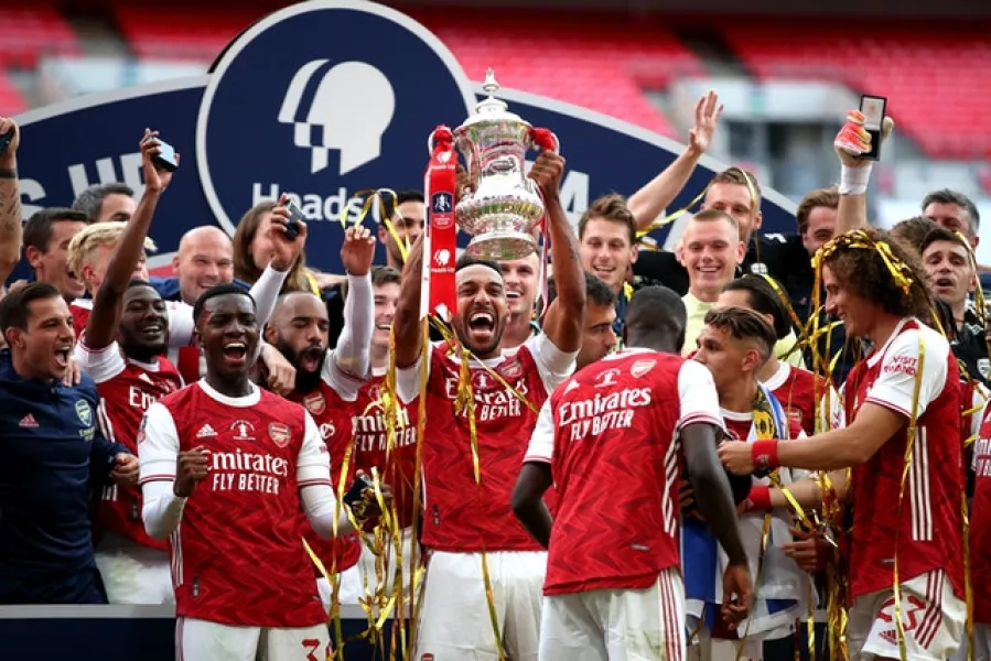 Arsenal won the FA Cup last season (Adam Davy/PA)