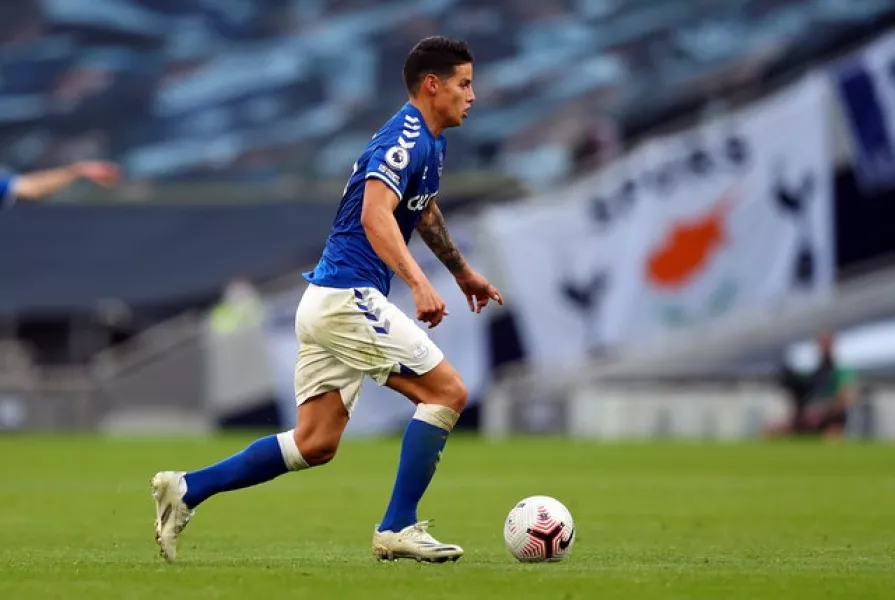 James Rodriguez impressed on his Everton debut (Catherine Ivill/PA)