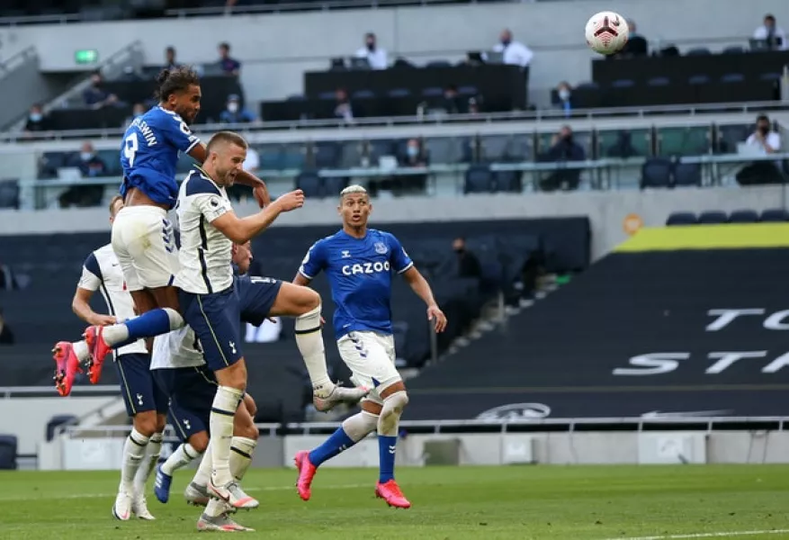 Dominic Calvert-Lewin scored the only goal with a header as Everton won at Tottenham (Alex Pantling/PA)