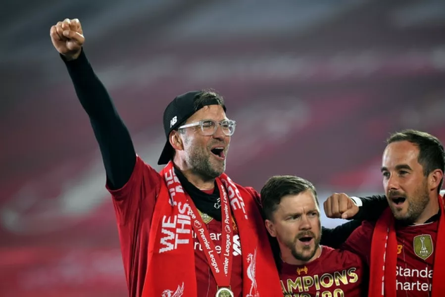 Klopp guided Liverpool to their first league title in 30 years (Paul Ellis/NMC Pool)