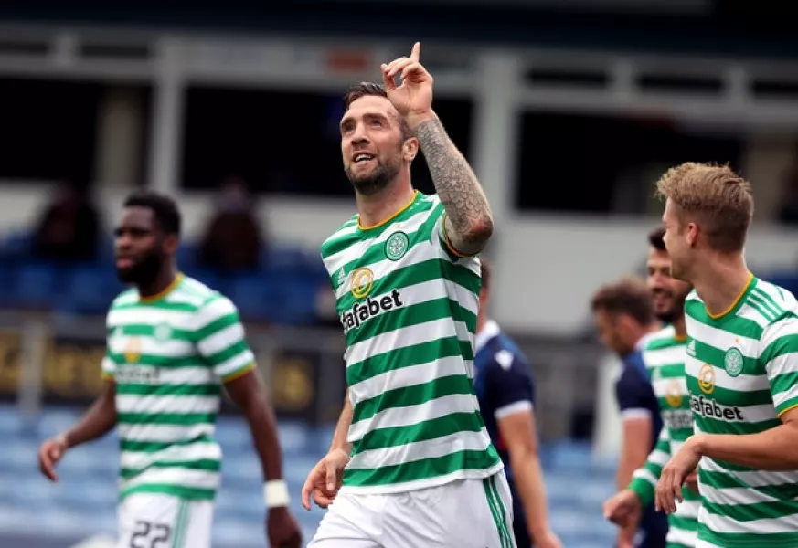 Shane Duffy scored Celtic’s third goal in a 4-0 win at Ross County (Jeff Holmes/PA)