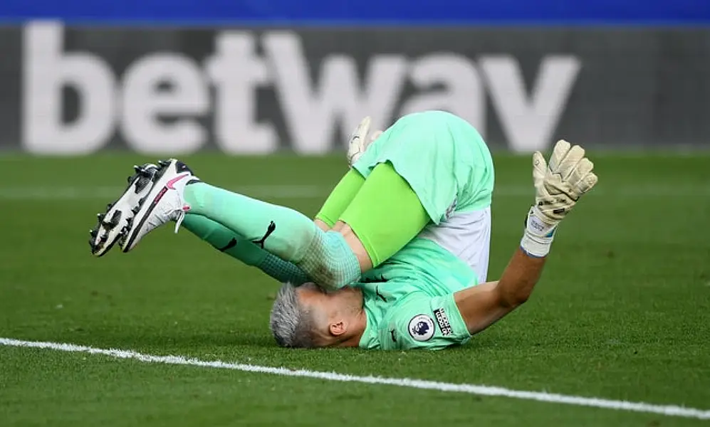 Vicente Guaita was on form for Palace (Andy Rain/PA)