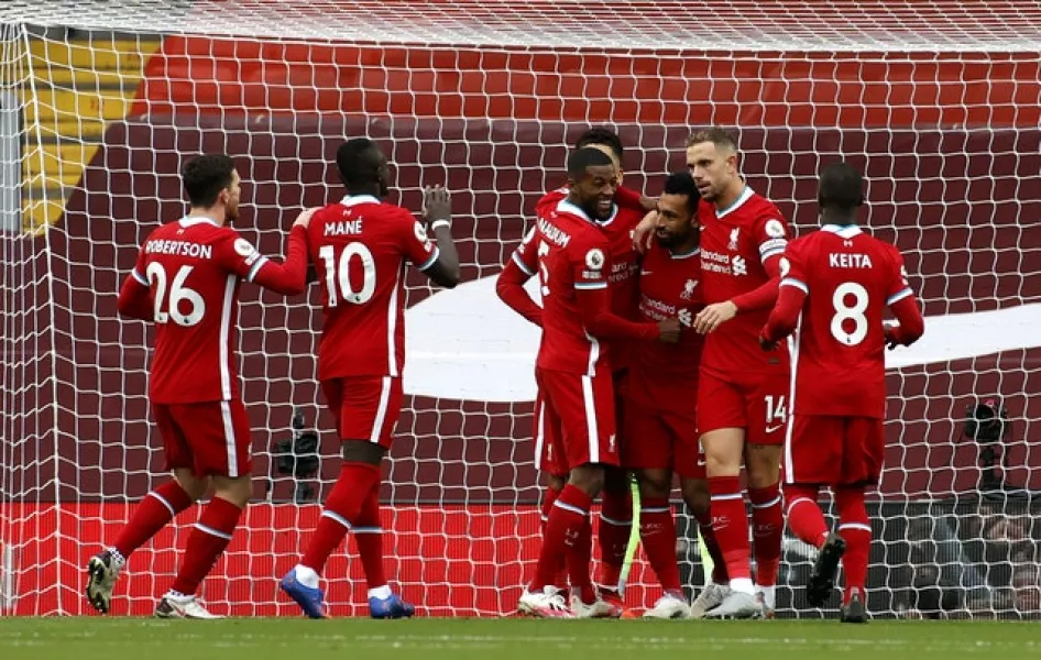 Liverpool will face the winners of Bradford v Lincoln in round three (Phil Noble/PA)