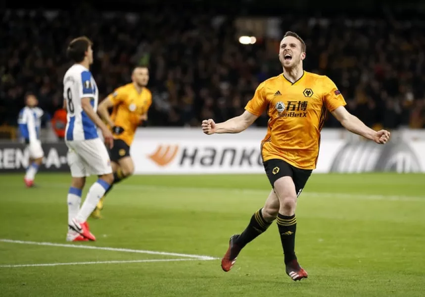 Diogo Jota, right, has become a key man for Wolves (Martin Rickett/PA)