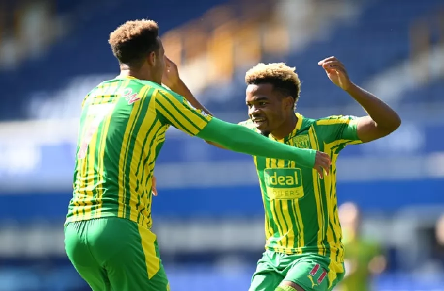 Grady Diangana, right, scored for West Brom (Michael Regan/PA)