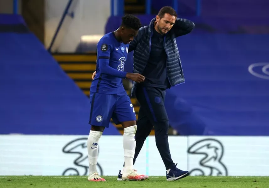Toni Rudiger, left, has not featured for Frank Lampard’s side this season (Richard Heathcote/NMC Pool/PA)