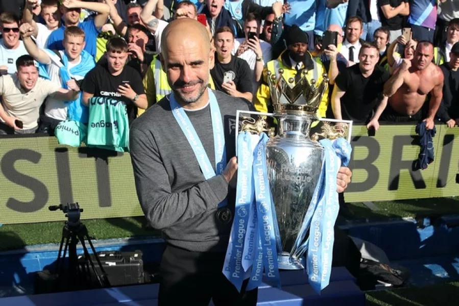 Guardiola’s successes at City include Premier League titles in 2018 and 2019 (Nick Potts/PA)