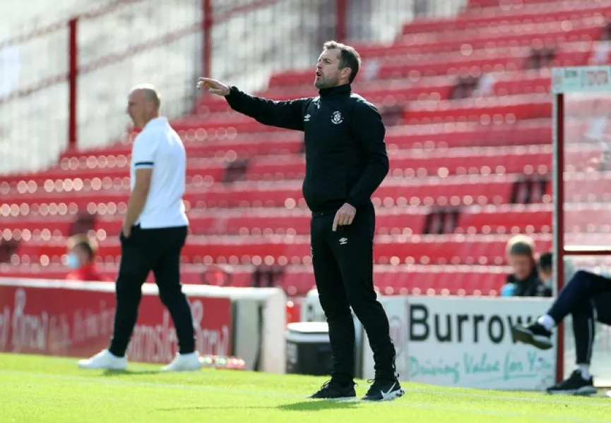 Nathan Jones returned to the Luton hotseat after an ill-fated spell as Stoke manager (Mike Egerton/PA)