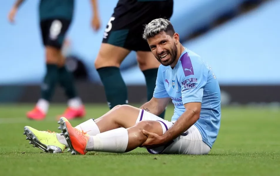 Sergio Aguero has been out since suffering a knee injury in June (Martin Rickett/PA)