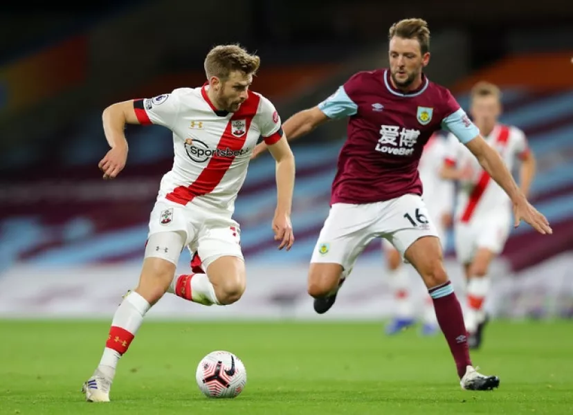 Dale Stephens, right, made his Burnley debut (Alex Livesey/PA)