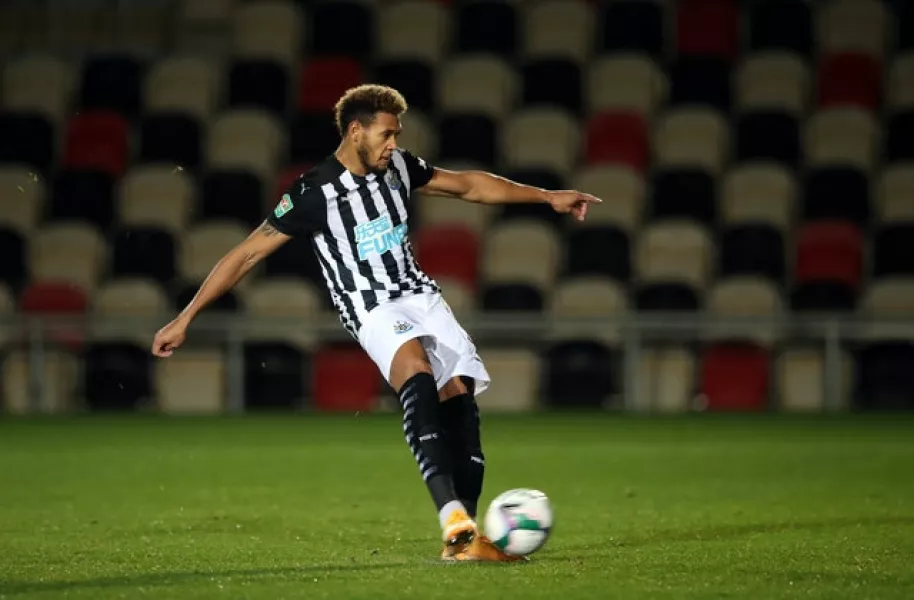 Substitute Joelinton missed his penalty in the shoot-out (Alex Pantling/PA)