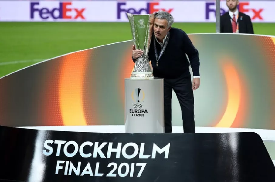 Jose Mourinho delivered the Europa League to Manchester United in 2017 (Nick Potts/PA)