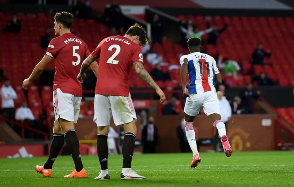 United conceded three in their home opener against Crystal Palace last month (Shaun Botterill/PA)