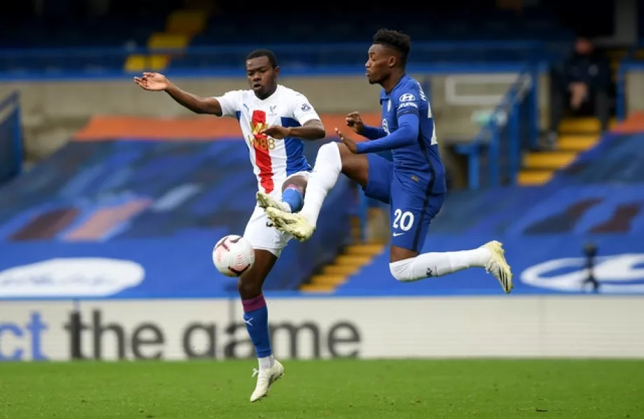 Callum Hudson-Odoi, right, in action against Crystal Palace (Mike Hewitt/PA)