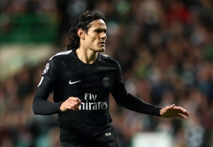 Edinson Cavani is Paris St Germain’s record goalscorer (Andrew Milligan/PA)