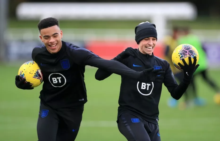 Mason Greenwood, left, and Phil Foden are absent after their first call-ups turned sour (Mike Egerton/PA)