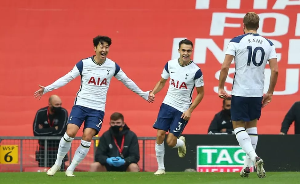 Son Heung-min (left) notched twice for Tottenham (Alex Livesey/PA)